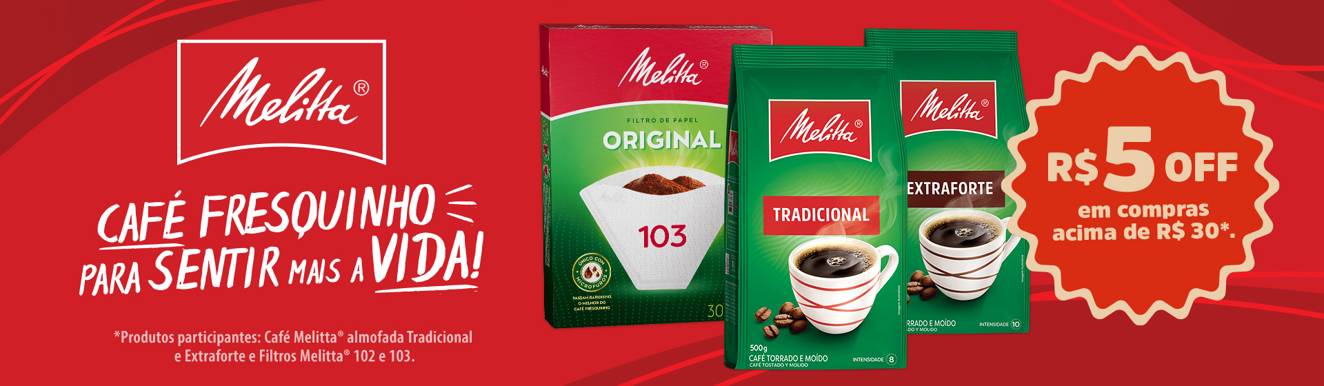 Cupom Melitta até 16/08